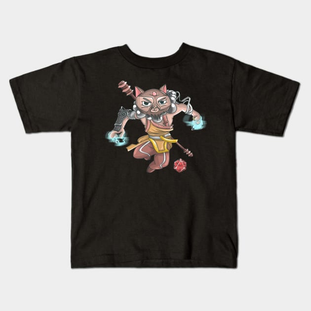 DND Monk Kids T-Shirt by Bingeprints